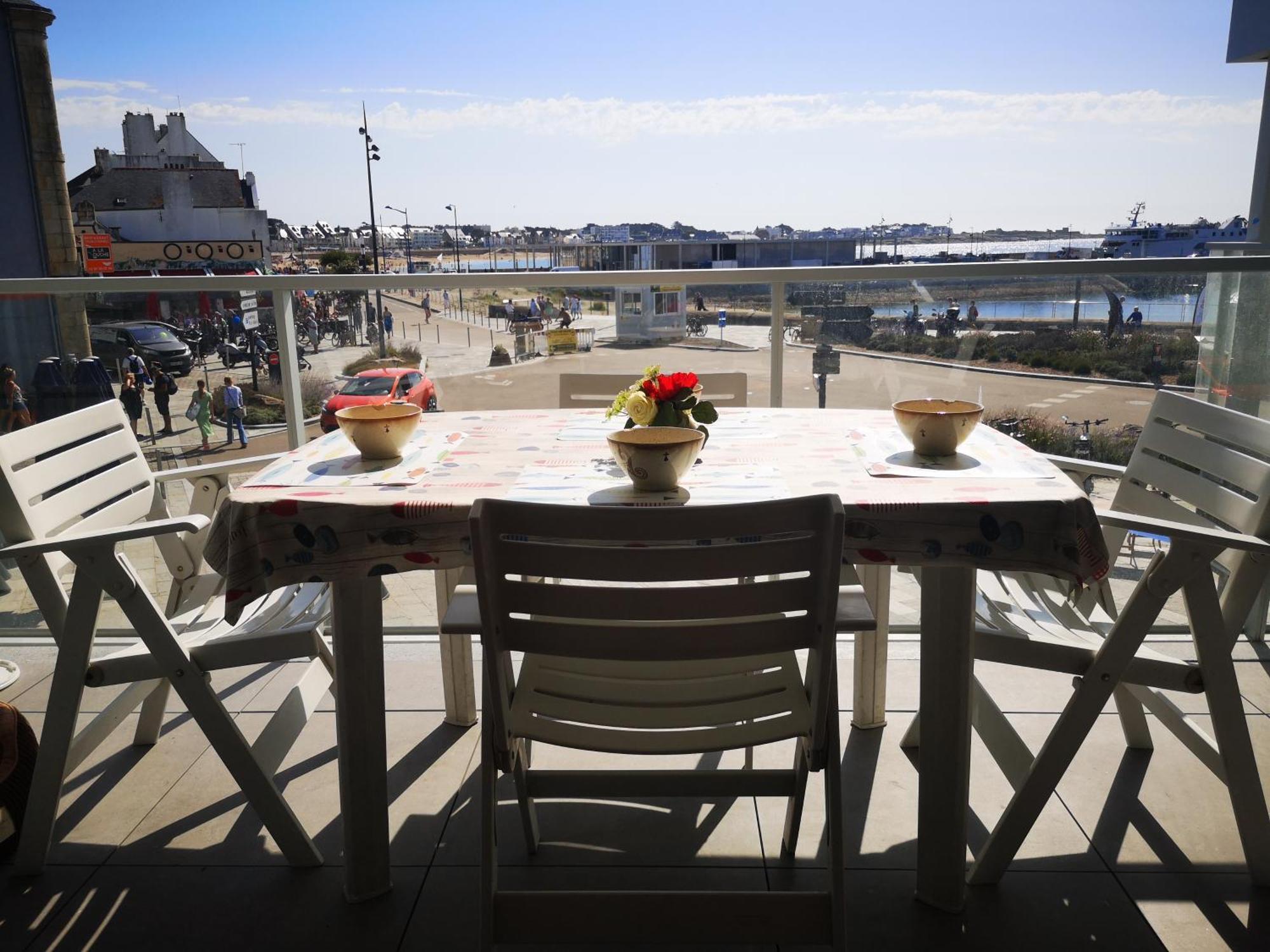 T2 Balcon Vue Mer Parking Et Entree Securises Tout A Pied Quiberon Εξωτερικό φωτογραφία